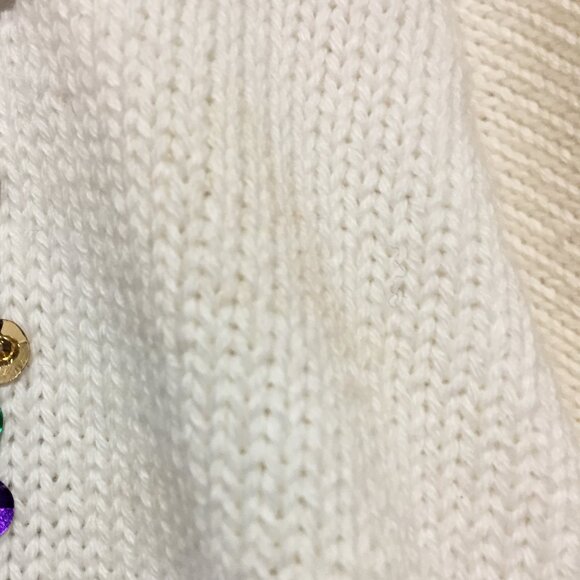 VINTAGE SPANNER IMPORTS KNIT FLORAL PATCHWORK SWEATERS SIZE S - Picture 10 of 11